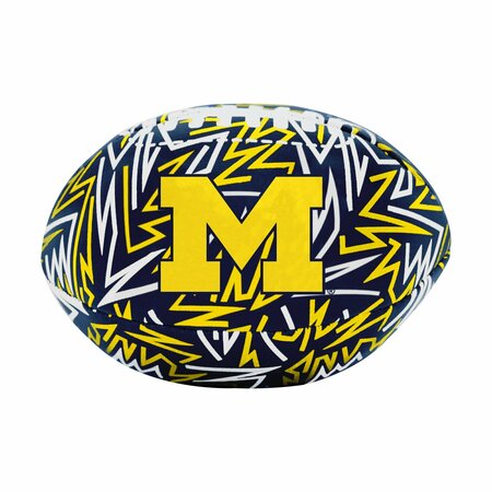 LOGO BRANDS Michigan Graffiti Micro Soft Football 171-93MCS-R1
